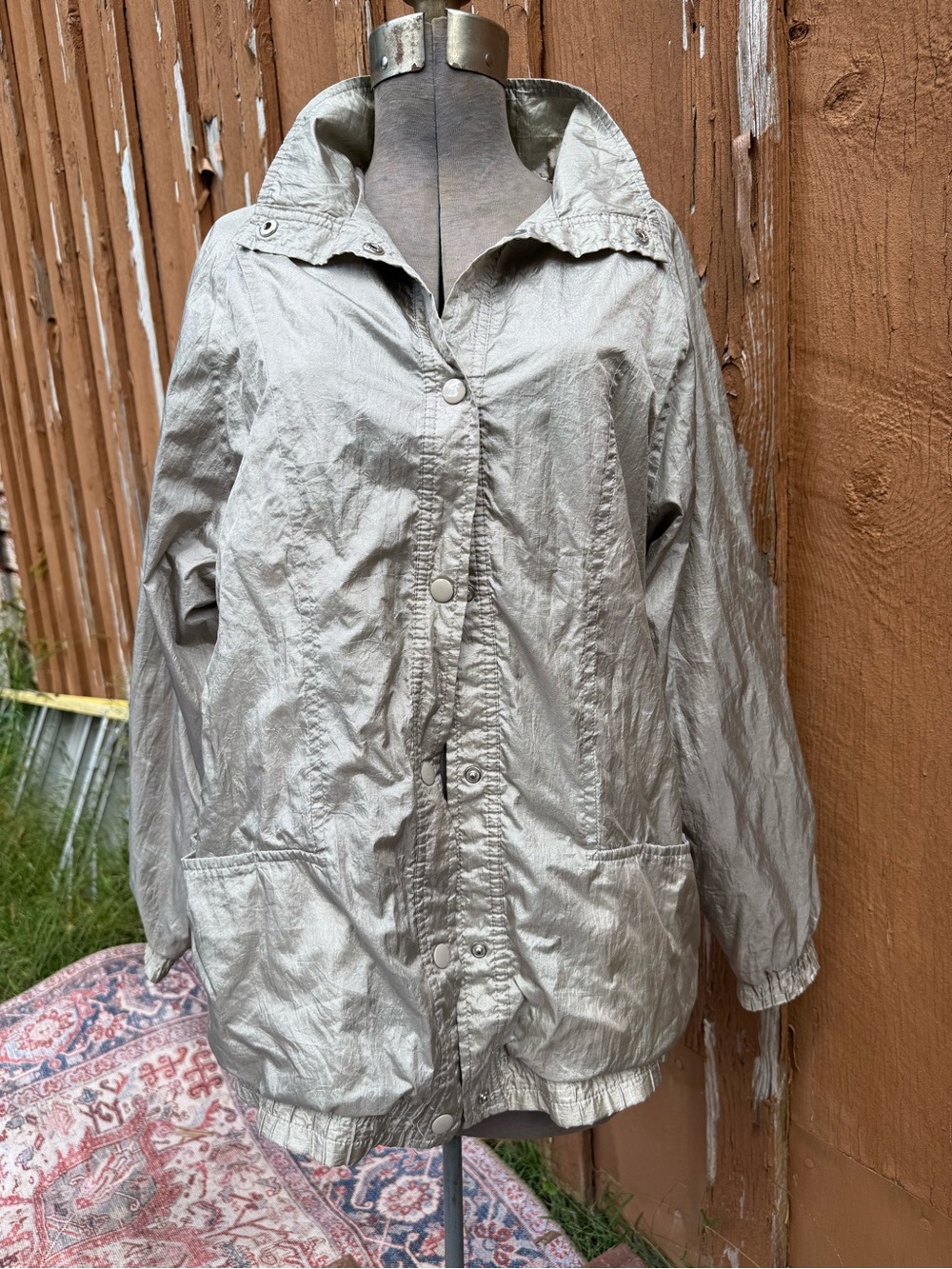 Light Metallic Silver Women’s Lightweight Jacket